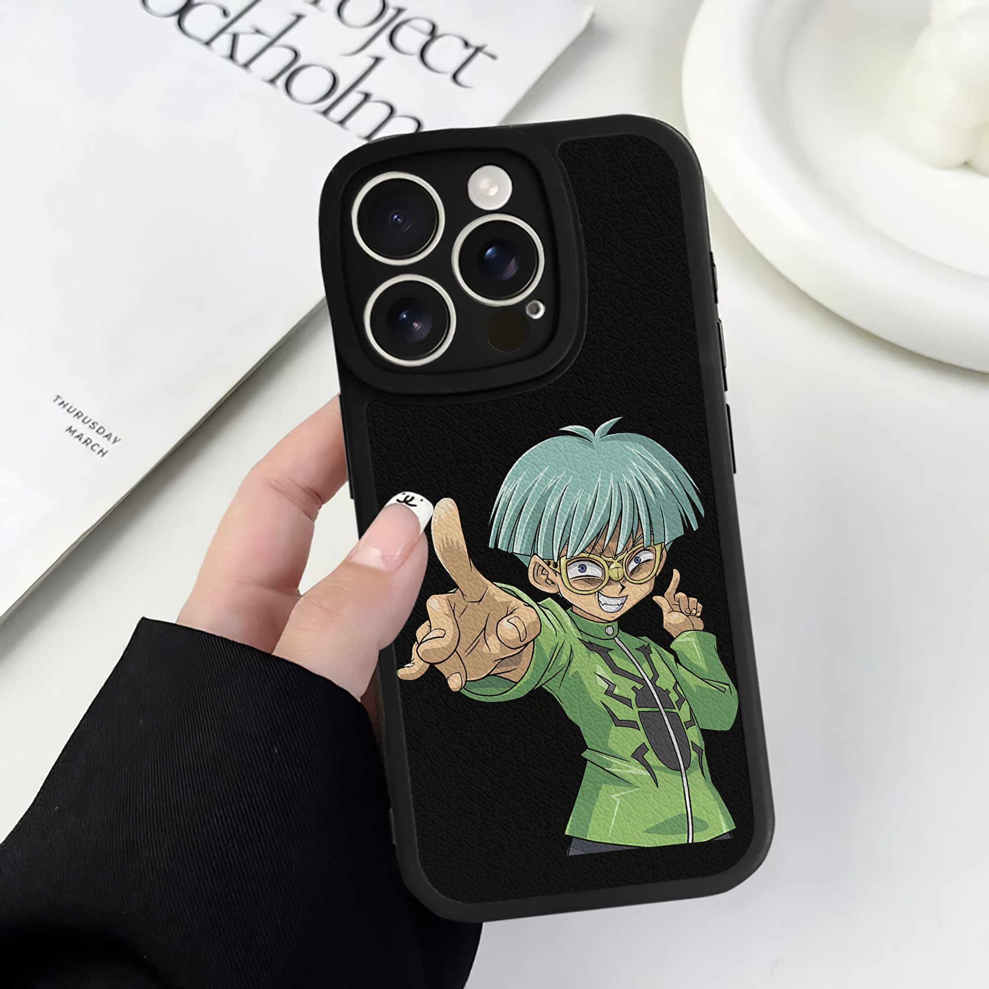 遊☆戯☆王 Yu-Gi-Oh! 【iPhone 16シリーズ対応】シリコンスマホケース（レザー調） 材質：シリコン